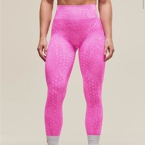 Gymshark Adapt Animal Seamless Leggings - Sour Pink/Vibrant Pink - Size Medium
